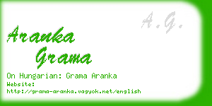 aranka grama business card